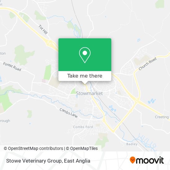 Stowe Veterinary Group map