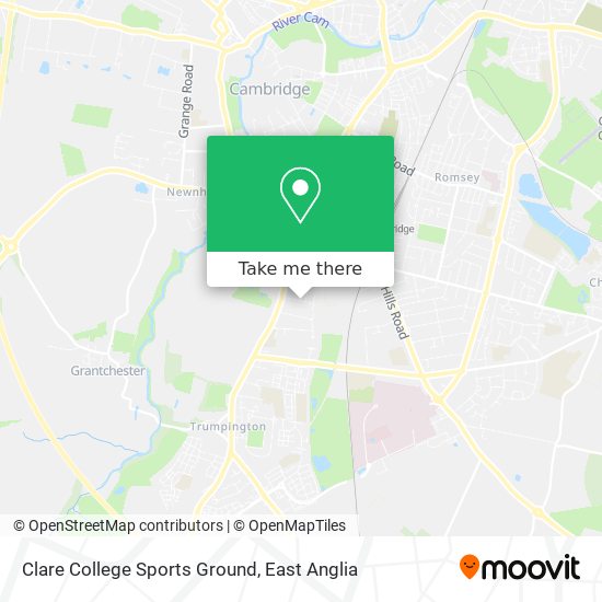 Clare College Sports Ground map