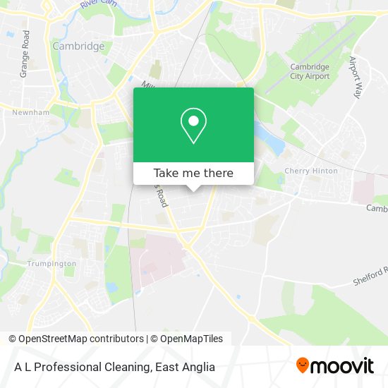 A L Professional Cleaning map