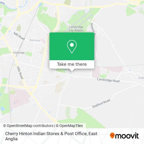 Cherry Hinton Indian Stores & Post Office map