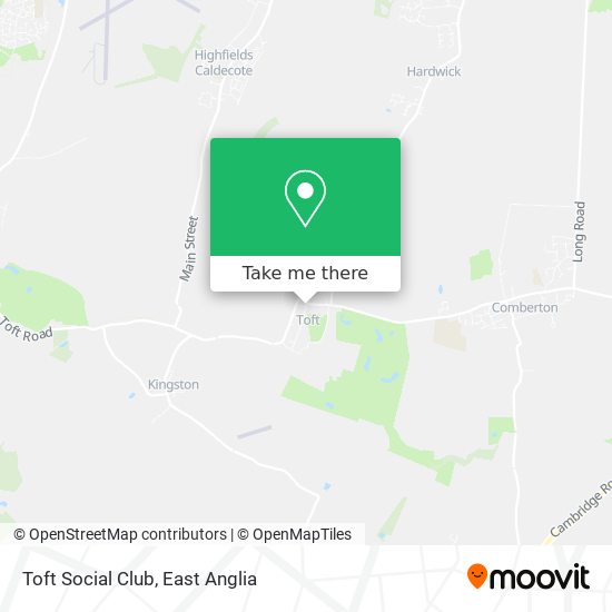 Toft Social Club map