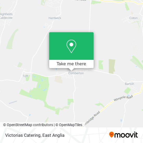 Victorias Catering map