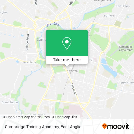 Cambridge Training Academy map