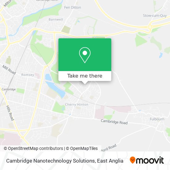 Cambridge Nanotechnology Solutions map