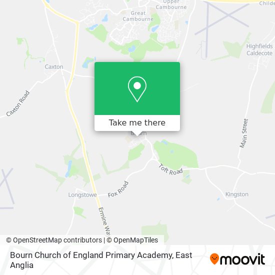 Bourn Church of England Primary Academy map