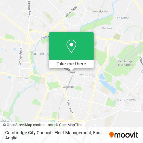 Cambridge City Council - Fleet Management map