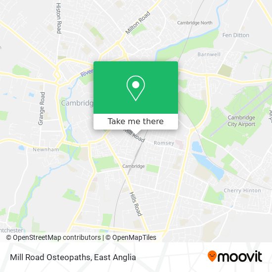 Mill Road Osteopaths map