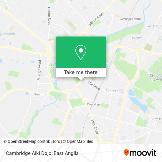 Cambridge Aiki Dojo map