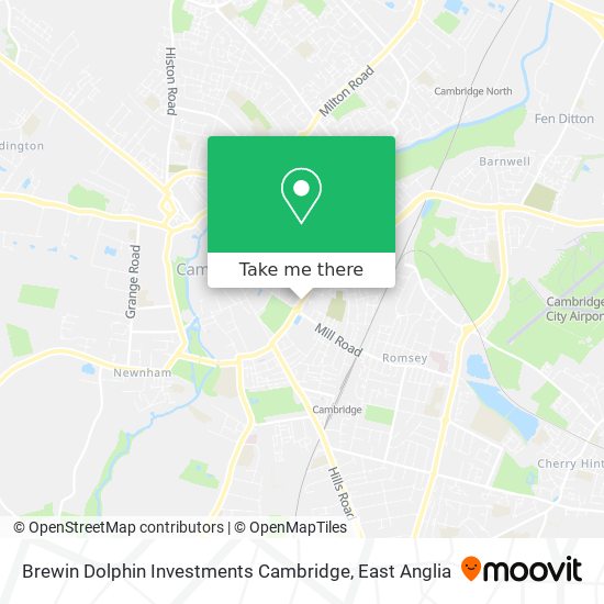 Brewin Dolphin Investments Cambridge map