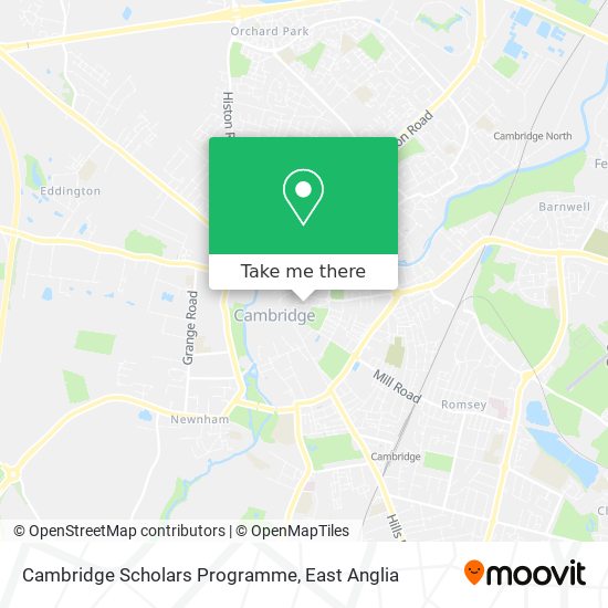 Cambridge Scholars Programme map