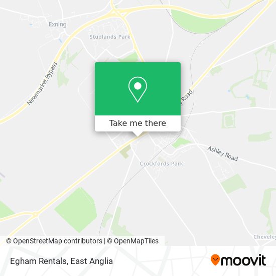 Egham Rentals map