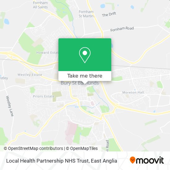 Local Health Partnership NHS Trust map