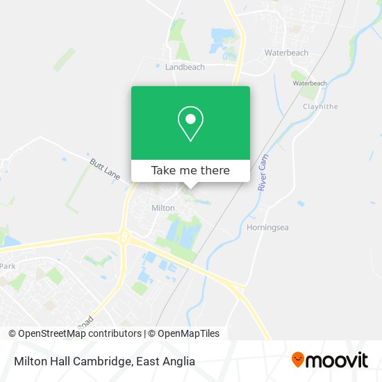 Milton Hall Cambridge map