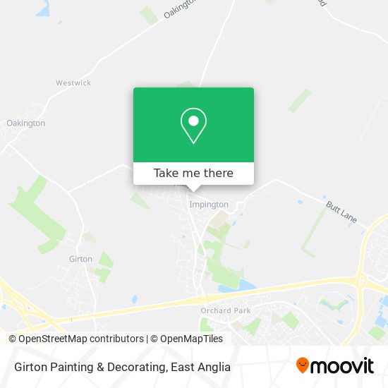 Girton Painting & Decorating map