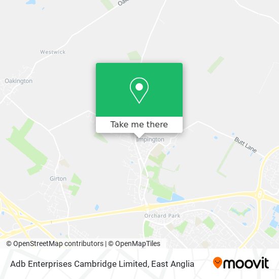 Adb Enterprises Cambridge Limited map