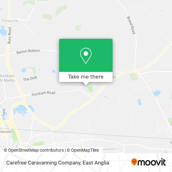 Carefree Caravanning Company map