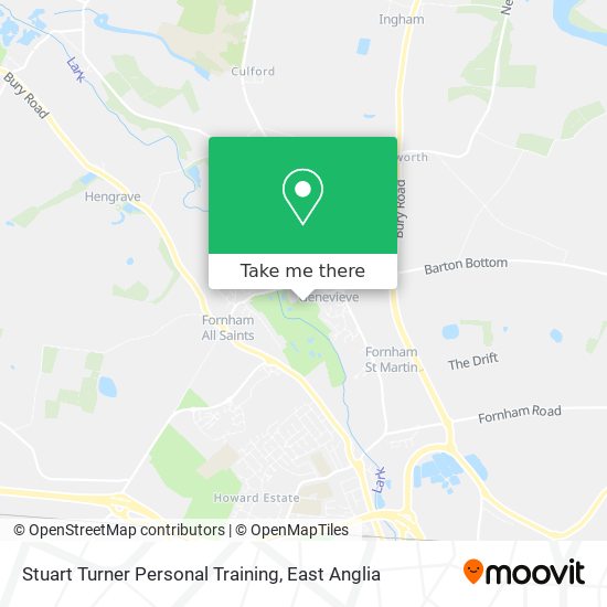 Stuart Turner Personal Training map