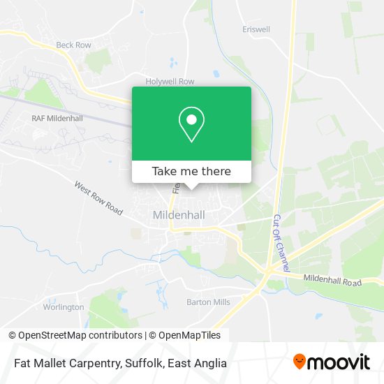 Fat Mallet Carpentry, Suffolk map