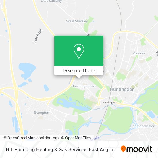 H T Plumbing Heating & Gas Services map