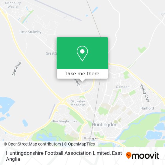 Huntingdonshire Football Association Limited map