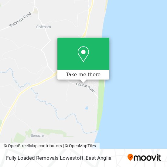 Fully Loaded Removals Lowestoft map