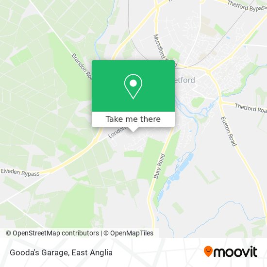 Gooda's Garage map