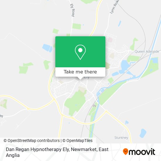 Dan Regan Hypnotherapy Ely, Newmarket map