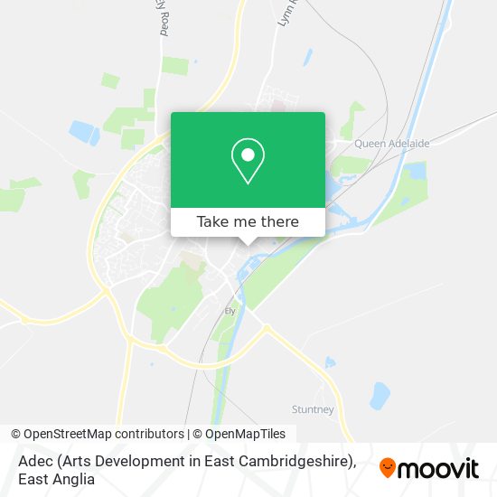 Adec (Arts Development in East Cambridgeshire) map