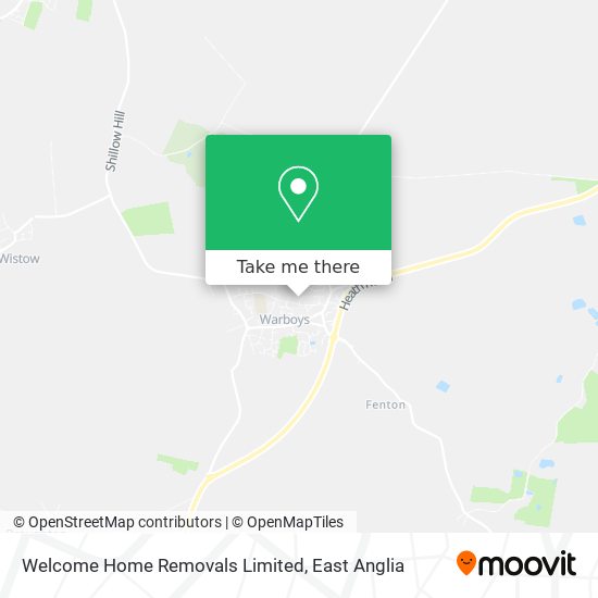 Welcome Home Removals Limited map