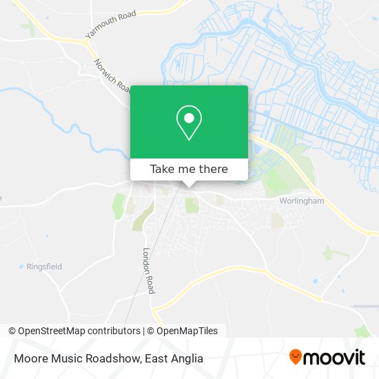 Moore Music Roadshow map