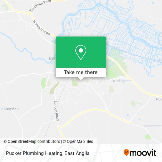 Pucker Plumbing Heating map