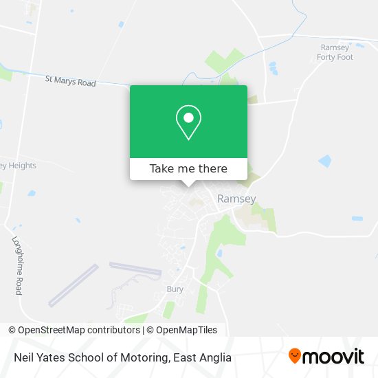 Neil Yates School of Motoring map