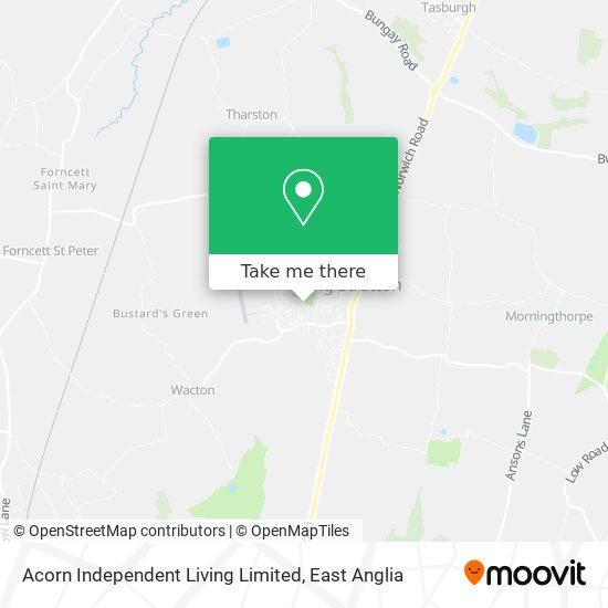 Acorn Independent Living Limited map