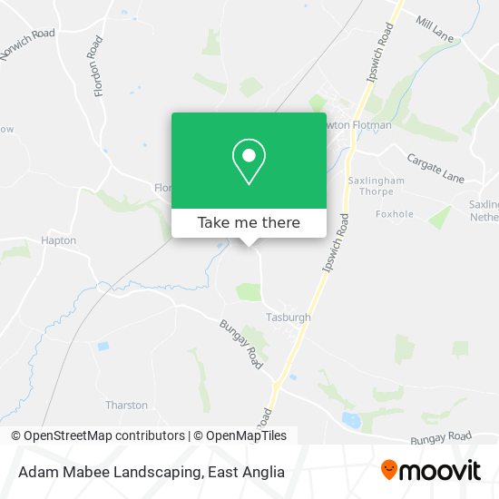 Adam Mabee Landscaping map