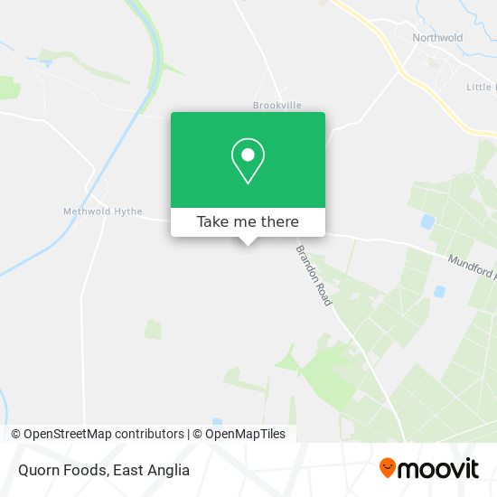 Quorn Foods map