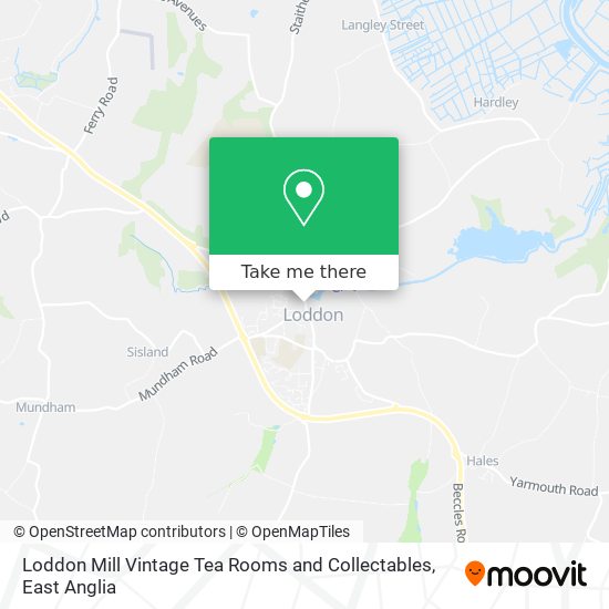Loddon Mill Vintage Tea Rooms and Collectables map