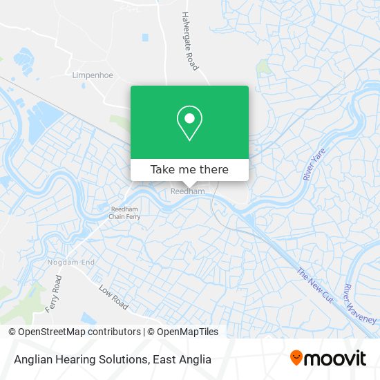 Anglian Hearing Solutions map