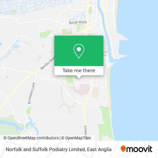 Norfolk and Suffolk Podiatry Limited map