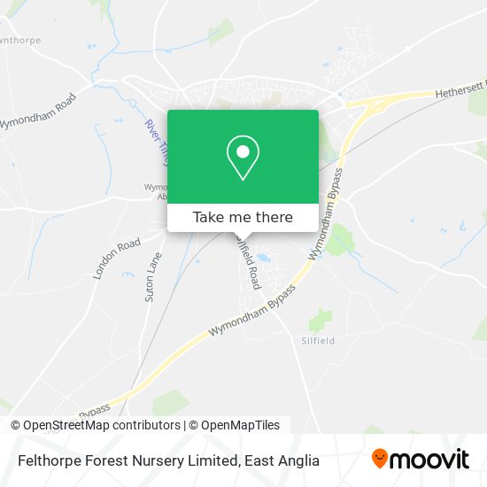 Felthorpe Forest Nursery Limited map