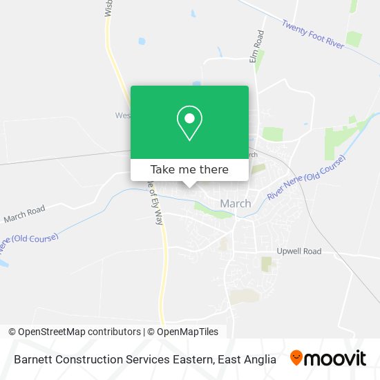 Barnett Construction Services Eastern map