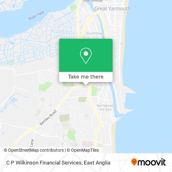 C P Wilkinson Financial Services map