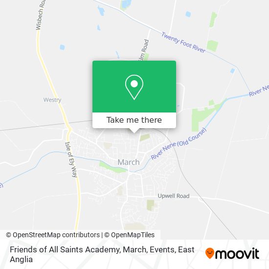 Friends of All Saints Academy, March, Events map