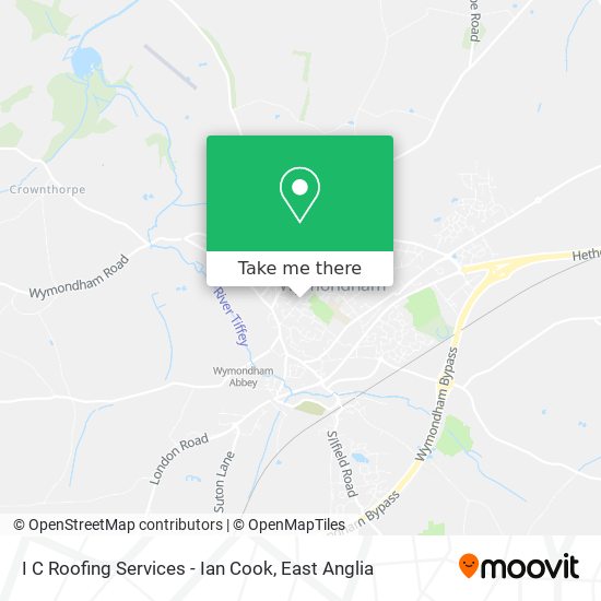 I C Roofing Services - Ian Cook map