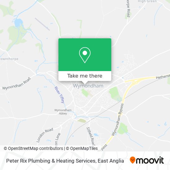 Peter Rix Plumbing & Heating Services map