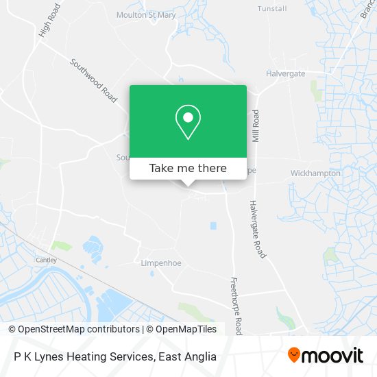 P K Lynes Heating Services map