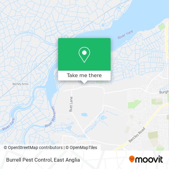 Burrell Pest Control map