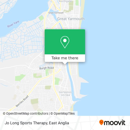 Jo Long Sports Therapy map