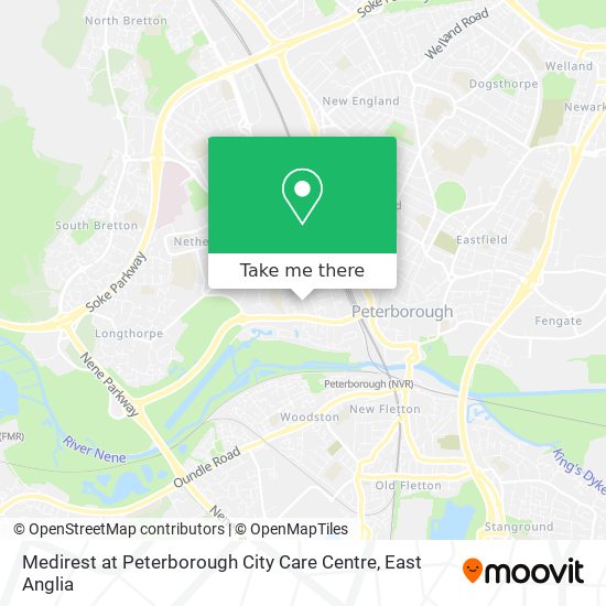 Medirest at Peterborough City Care Centre map