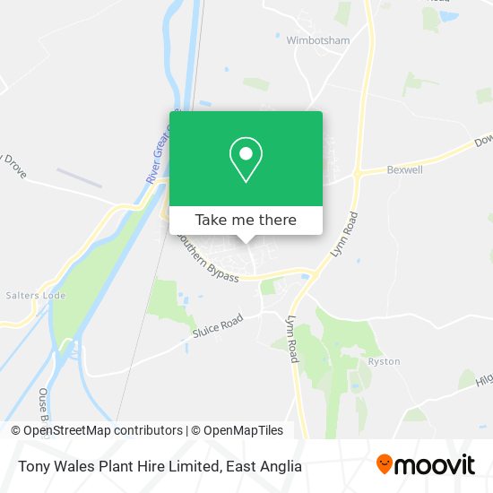 Tony Wales Plant Hire Limited map