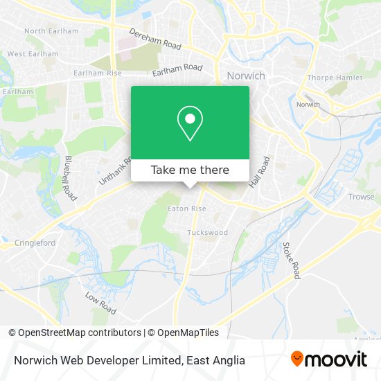 Norwich Web Developer Limited map